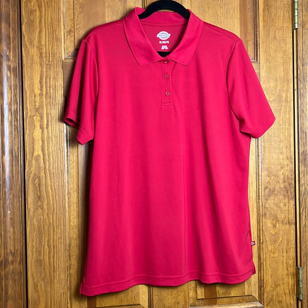 Women's Dickies Size XL Red Polo Short-Sleeve - Worn Once